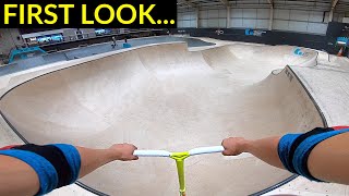 FIRST LOOK AT UKS BRAND NEW INDOOR SKATEPARK [upl. by Salhcin]