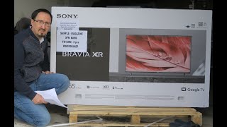 HCFR Sony XR 65X90J Unboxing [upl. by Henrik43]