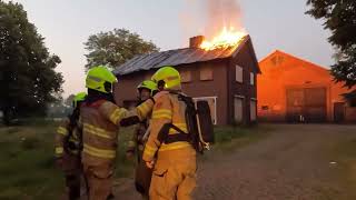 Compilatie brandstichtingen Lunteren  VOLUNTEERS DUTCH FIREFIGHTERS [upl. by Irianat]