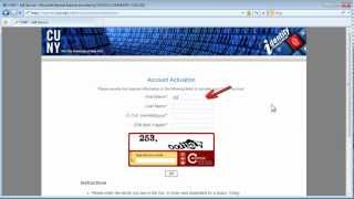 CUNYfirst Basics How to Activate Your CUNYfirst Account [upl. by Yblocaj213]