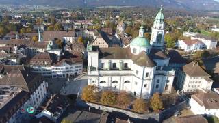 Rivière Aare Soleure  River Aare Solothurn  Switzerland 4k [upl. by Ahsilef]