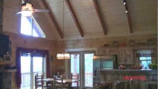 Honest Abe Log Homes – Eagledale Plan Home Tour [upl. by Alurd743]