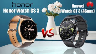 Honor Watch GS 3 vs Huawei Watch GT 3 46mm Comparison [upl. by Naerb777]