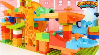 Best Marble Maze Building Block Toy Learning Videos for Kids [upl. by Rodolphe]