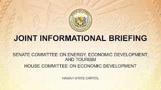 EETECD Joint Informational Briefing  Mon Apr 8 2024  200 PM [upl. by Marienthal]