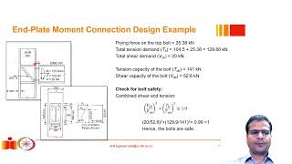 Endplate connection Design example [upl. by Dianna]