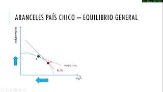 Unidad 7 Instrumentos de política comercial Arancel país chico Equilibrio general Parte 4 de 4 [upl. by Hsirk]