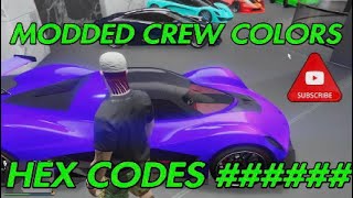 Modded Crew Colors w HEX CODESGTAV [upl. by Faucher636]