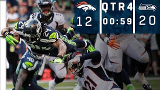 Broncos vs Seahawks Manning with The Ball 59 Seconds Left Down 8 [upl. by Inhoj439]