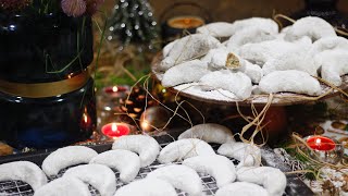 Biscuits fondants 👌 Kipferl noisettes bredele de Noël avec 1 seul oeuf 🥚 [upl. by Nairehs]