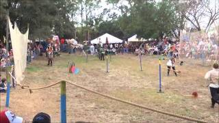 Jousting at the 2012 Renaissance Festival at MOSI in Tampa Florida [upl. by Ez780]