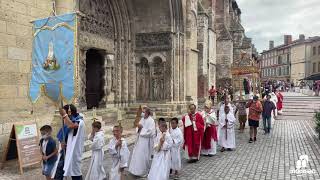 Procession de la Saint Jacques à Moissac 2021 [upl. by Atnoled]