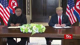 Joint press conference by Donald Trump and Kim Jongun [upl. by Aettam]