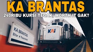 240RIBU EKONOMI KURSI TEGAK  KA Brantas Pasar Senen  Solo Jebres TravelVlog [upl. by Bogusz]