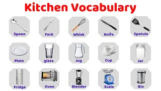 مفردات المطبخ باللغه الإنجليزيه  kitchen Utensils in English [upl. by Derreg]