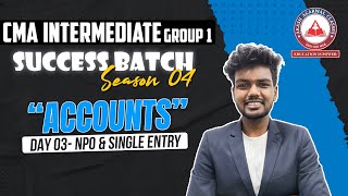 Accounts Day 03 CMA Intermediate Group 1 Success Batch 4  Akash Agarwal Classes [upl. by Aseret645]