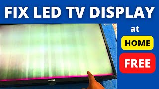 HOW TO FIX TV DISPLAY PROBLEM HOW TO FIX WHITE SCREEN ON TV [upl. by Ayimat]