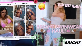 BRIGHT SWIMWEAR  Bikini Haul 👙💕 [upl. by Oedama542]