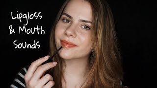 ASMR Lipgloss Application amp Mouth Sounds germandeutsch [upl. by Mrots]