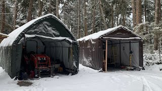 shelterlogic garage in a box 12x20 ft instructions  Wind and snow rated [upl. by Lorrie356]