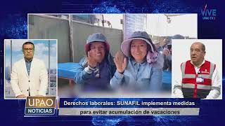 Sunafil implementa medidas para evitar acumulacion de vacaciones [upl. by Llenil910]