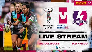 Live Allianz Premier 15s Rugby  Harlequins Women take on Wasps in the Game Changer [upl. by Eran]