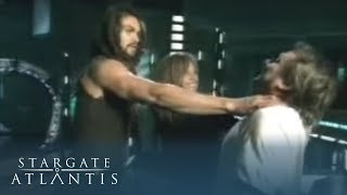 Jason Momoa Attacks Jonathan Llyr  Stargate Atlantis [upl. by Hgeilyak]