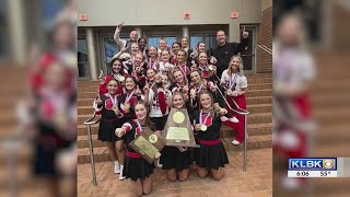 Shallowater High School Cheerleading taking the title of UIL State Champions [upl. by Kohcztiy]