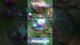 Hylos versus Johnson Tank Showdown tankmain mlbb mobilelegends [upl. by Acirej]