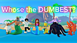 THE LITTLE MERMAID CHARACTERS DID THIS TREND  Roblox Trend [upl. by Daphne115]