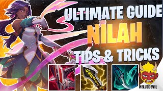 WILD RIFT ULTIMATE NILAH GUIDE  TIPS amp TRICKS  Guide amp Build [upl. by Assirek808]