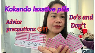 Kokando laxative pills do’s and don’t  How to take  Advice and precautions  kokando japan [upl. by Sahpec]