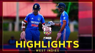 Highlights  West Indies v India  Jaiswal amp Gill Star  4th Kuhl Stylish Fans T20I [upl. by Llenrev227]