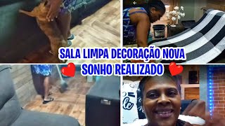 Sala limpa✨ Decoração nova🆕 Sonho realizado🤩 [upl. by Eidod259]