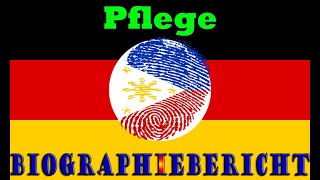 TELC PFLEGE  Uebung Biographiebericht  Filipino to Germany GLT German Language Training [upl. by Gilboa]