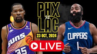 🔴LIVE  LA Clippers Vs Phoenix Suns Full Game  NBA Live  Oct 23 2024  2K [upl. by Dayna]