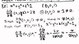 Explicit and Implicit Functions Lecture Part 5 The Implicit Function Theorem [upl. by Rosenquist]