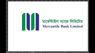 Mercantile Bank Limited logo design in illustrator cc [upl. by Akiemahs]