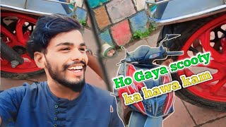 HO GAYA SCOOTY KA HAWA KAM🥺CRAZY BOY 007 [upl. by Kant]