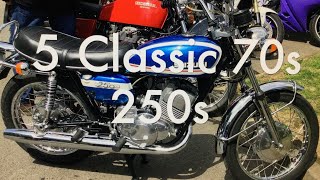 5 Classic 1970s 250cc Motorcycles [upl. by Lekzehcey]