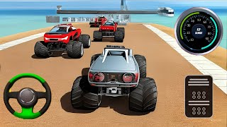 Monster Truck Mega Ramp Impossible Stunts  Monster Car Stunt Car Racing Game  Android Gameplay [upl. by Worthington35]