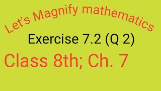 Lets Magnify mathematics class 8th ex 72 Q2 ch 7 Factorisation by rsk maths monitor [upl. by Burne]