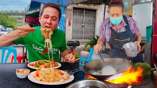 Thai Street Food  THAI DRUNKEN NOODLES  5 MustEat Fried Noodles in Bangkok 🇹🇭 [upl. by Nnybor]