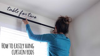 How To Easily Hang Curtain Rods [upl. by Brigid]