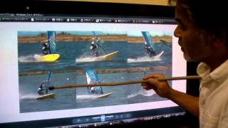 Windsurfing jibe 失速しないジャイブ ビフォー アフター [upl. by Rosenquist407]