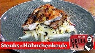 Hähnchenkeulen Steak Auslösen und knusprig grillen Rummel Grill Tv rummelgrilltv [upl. by Atiras]