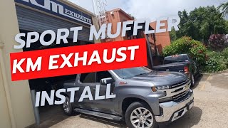 The Silverado 1500 Sports muffler installation video [upl. by Mallis]