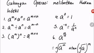 Bab 1 Matematik Tingkatan 3 kssm Penyelesaian masalah melibatkan hukum indeks [upl. by Aihtibat]