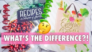 OLD VS NEW  HAPPY PLANNER RECIPE PLANNER COMPARISON  FLIP THROUGH [upl. by Latashia29]