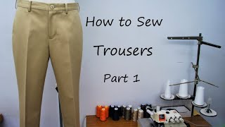 How to sew trousers  part 1 [upl. by Evalyn]